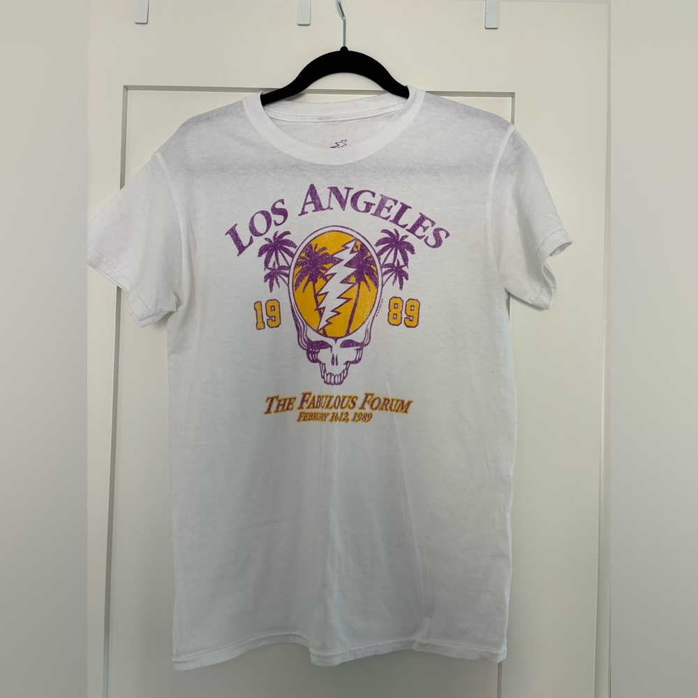Los Angeles lakers X Grateful Dead graphic tee shirt. Size S